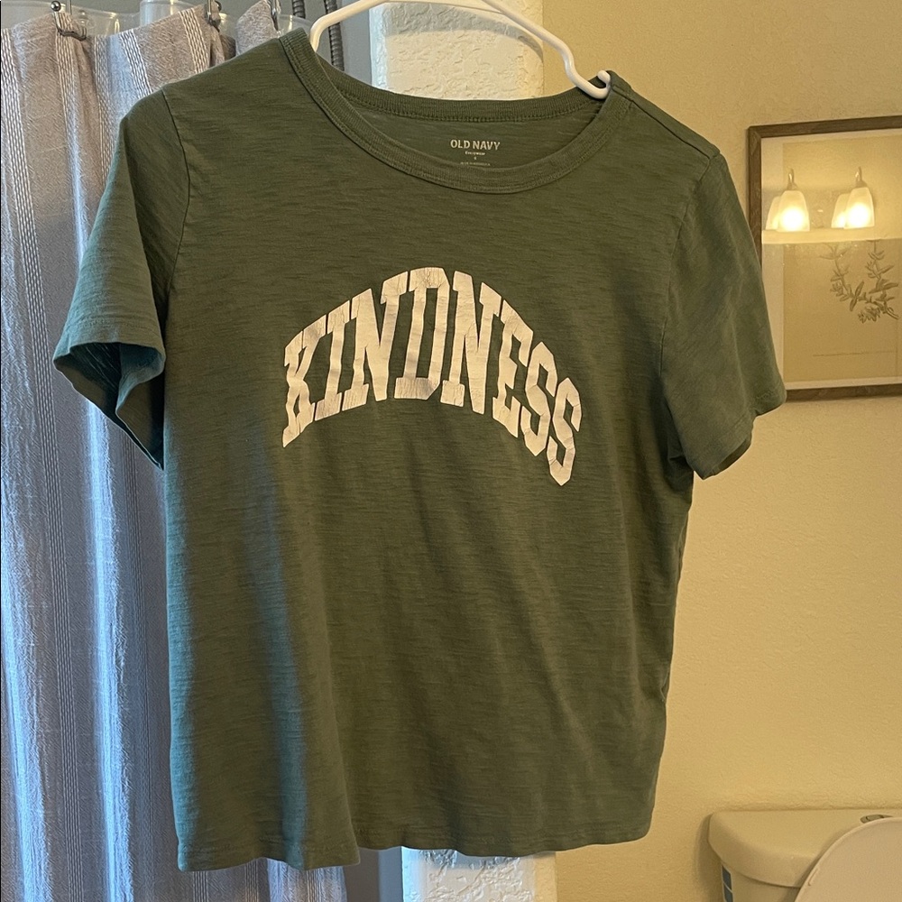 Old Navy Olive 'Kindness' Tee